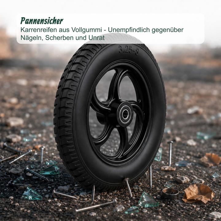 Produktbild Relaxdays 2x Schubkarrenrad