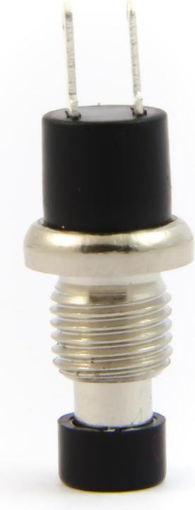 Purecrea Einbau Drucktaster schwarz 7mm 2P