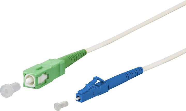 Produktbild Metz Connect 151P7EAJO10E OpDAT Patchkabel SC APC/LC UPC OS2 ws 1m (S/UTP, 1 m)