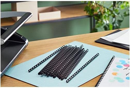 Immagine prodotto Fellowes Spine di plastica per raccoglitori A4 100 pz. - 8 mm, nero