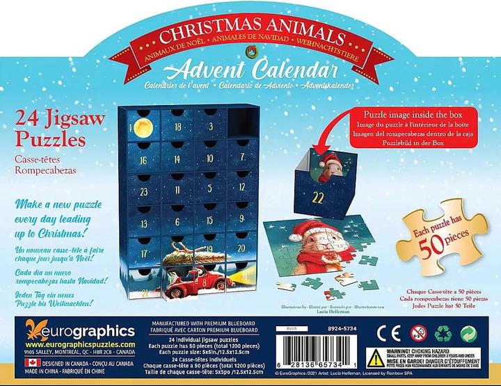 Actual product image Eurographics Puzzle - Christmas animals