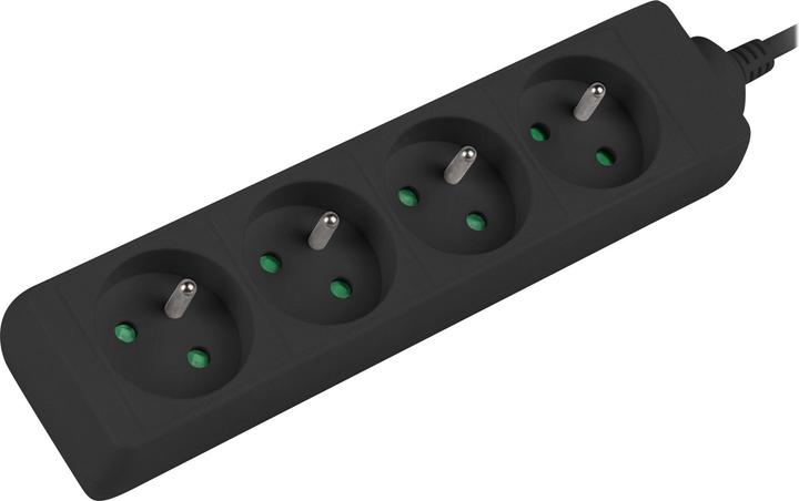 Image du produit Lanberg PS0-04E-0100-IEC-BK Câble d'extension 4 sorties AC Indoor (4 x, C14, 1 m)