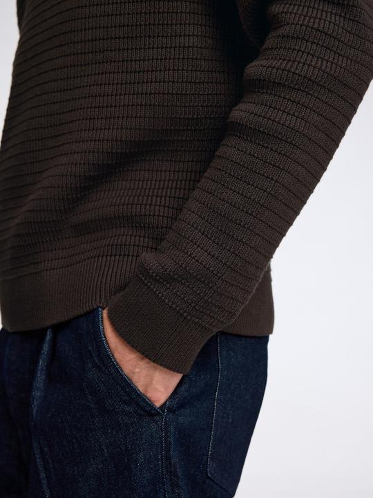 Immagine prodotto Selected Homme Texturierter Pullover mit Rundhalsausschnitt (M)