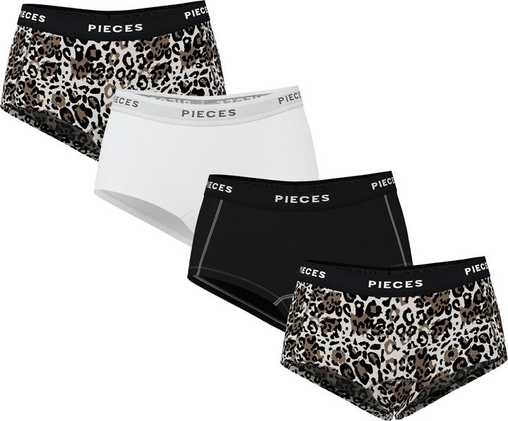 Produktbild Pieces Pclogo Lady 4 Pack Aop/Solid Noos Bc (L, 4er Pack)