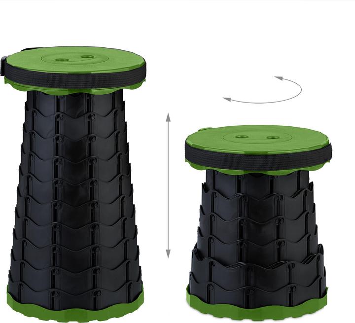 Actual product image Relaxdays telescopic stool