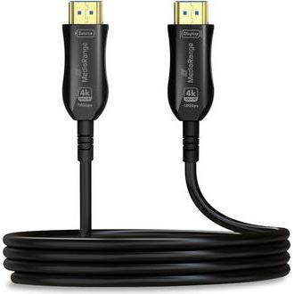 MediaRange HDMI High Speed Ethernet Kabel AOC 18Gibt/s 10m (10 m, HDMI), Video Kabel