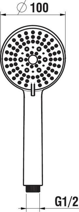 Actual product image Laufen Stella 100 (3 Beam types, 12.20 l/min)