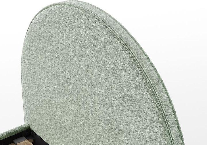 Produktbild Vipack Moon Bett 90X200 Gruen Boucle (90 x 200 cm)