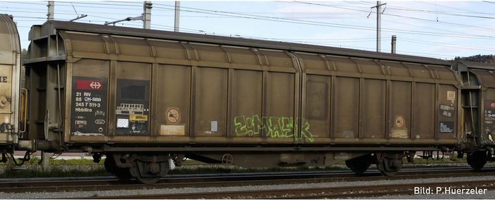 Immagine prodotto Hobbytrain FFS 2 carri a pareti scorrevoli Hbbillns Ep.VI (Traccia N)