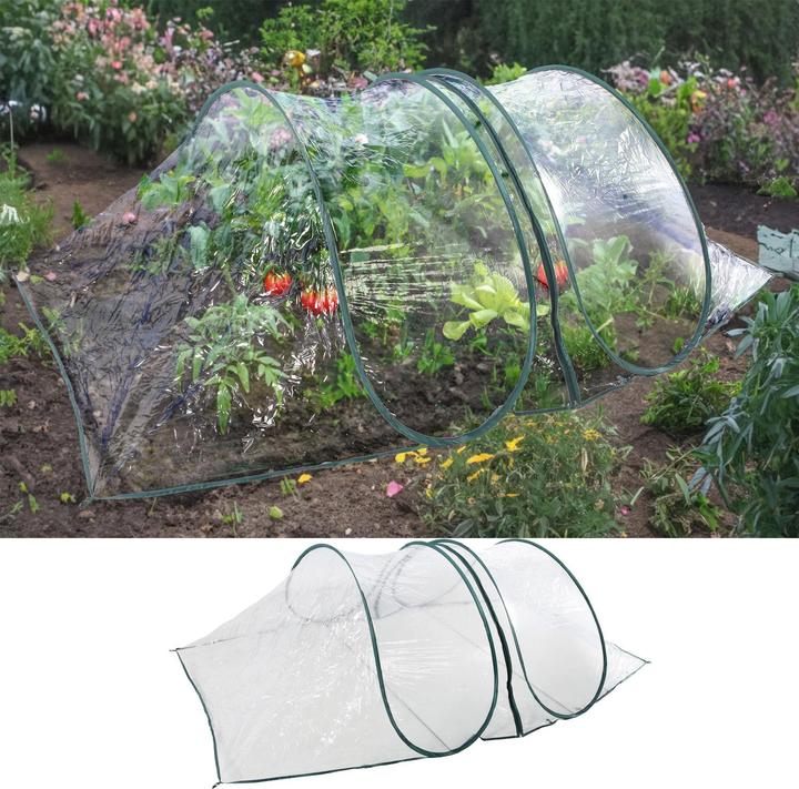 IndaExclusiv XL Pop Up Frühbeet Gewächshaus Treibhaus PVC 250x110x70cm