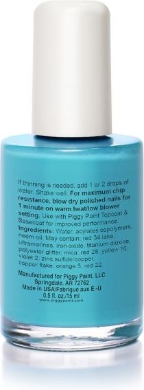 Actual product image Piggy Paint - non-toxic nail polish - Bubble Trouble