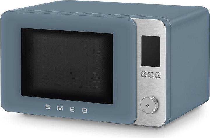 Productafbeelding Smeg Kombi-Mikrowelle MOC02SBMEU, 9 Fkt, 2100W, Sturmblau matt (27 l)