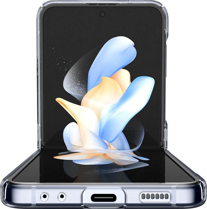 Actual product image Spigen AIRSKIN GALAXY SU FLIP 4 CRYSTAL CLEAR (Samsung Galaxy Z Flip4)