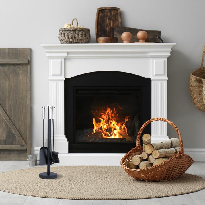 Image du produit Relaxdays Set de cheminée 4 pièces