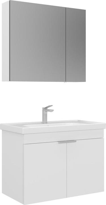 Produktbild Homitis Desna 80 Bathroom Cabinet With Sink & Mirror Set (2 Pieces)