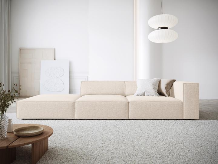 Actual product image Cosmopolitan Design Left Sofa, "Arendal", 4 Seats, Light Beige, 262x102x70 Made in Europe (Corner sofa)