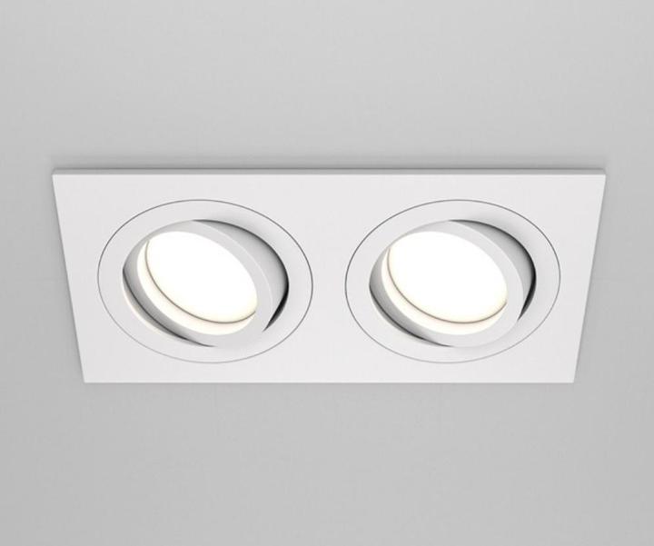 Produktbild Maytoni Atom Downlight, Einbauleuchte 2x GU10 Weiss 2-fach (GU10)