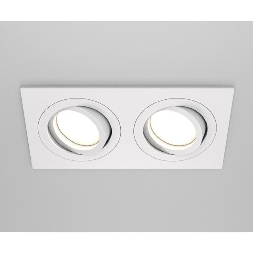 Thumbnail - Maytoni, Wandleuchte + Deckenleuchte, Atom Downlight, Einbauleuchte 2x GU10 Weiss 2-fach (GU10)