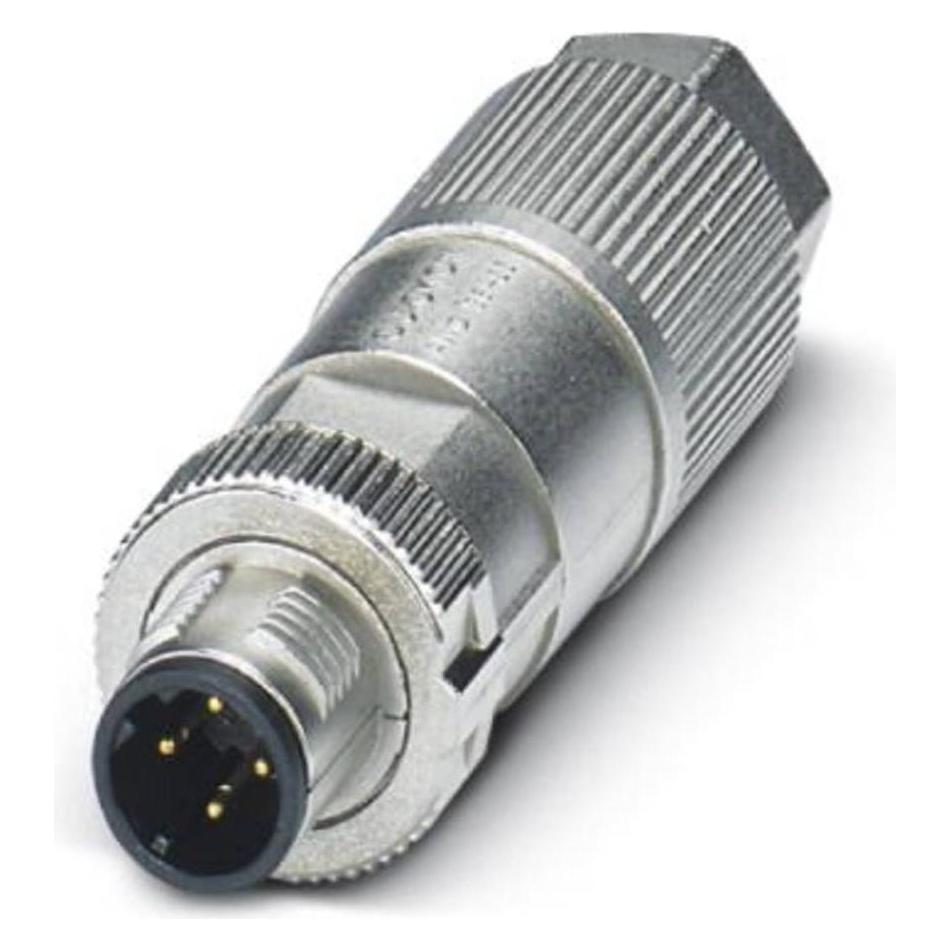 Phoenix Contact Phoenix 1411068. Stecker: M12, Farbe des Produkts: Silber, Material: Zink. Gewicht: 39 g, Äußeres, Elektronikkabel + Stecker, Silber