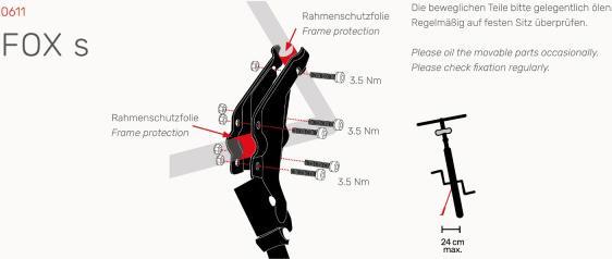 Produktbild Hebie Fox S Hinterbauständer 26-28 Zoll