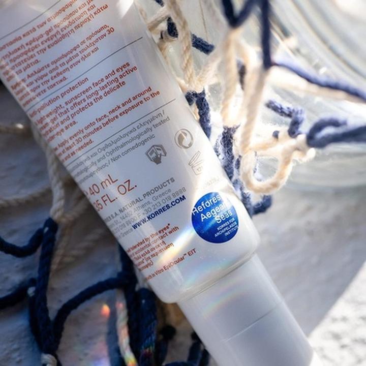 Actual product image Korres Yogurt Tinted Sun Cream Gel for Face SPF 30 (Sun cream face, SPF 30, 40 ml, 40 g)