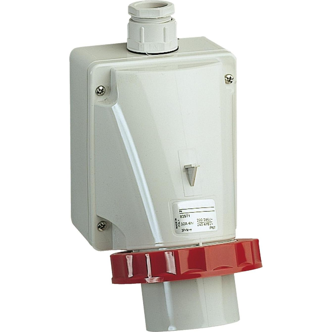 Schneider Electric, Netzstecker + Netzkupplung, SE 83580 Phasenwender Wandst. Ip67 16A 400V 4P