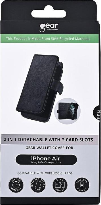 Productafbeelding Samsonite GEAR 2in1 3 card Recycled MagSerie iPhone 17 Air Black (Apple iPhone Air)