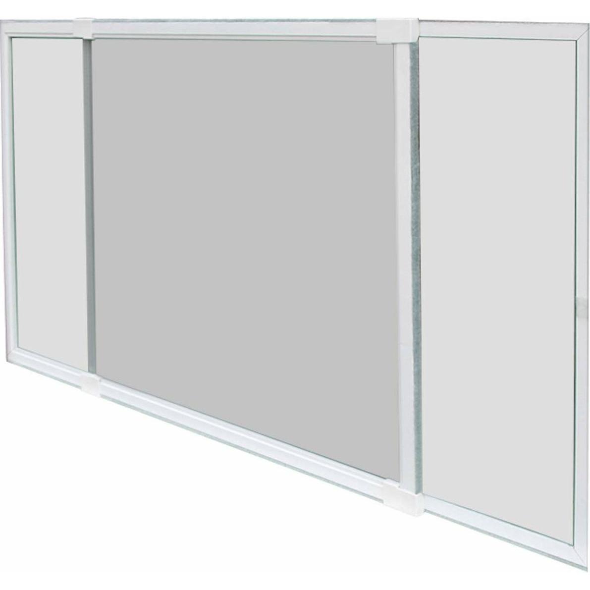 Schellenberg, Fliegengitter, Moskitonetz Ausziehbar Mit Rahmen Weiss Fiberglas 50 x 142 cm