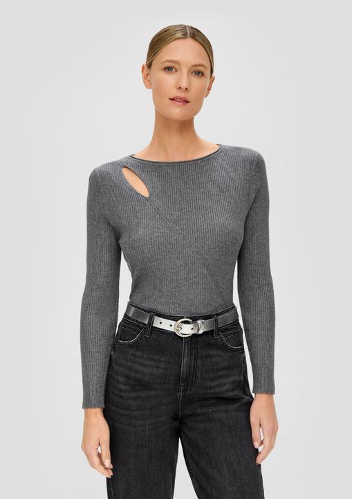 Produktbild s.Oliver Strickpullover Strickpullover aus Viskosestretch (44)