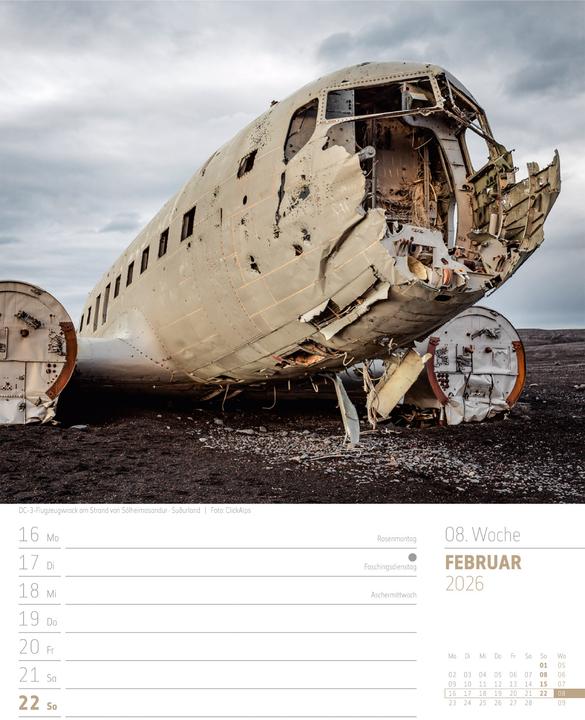 Immagine prodotto Island - Die Insel aus Feuer und Eis - Wochenplaner Kalender 2026 (25 x 33 cm)