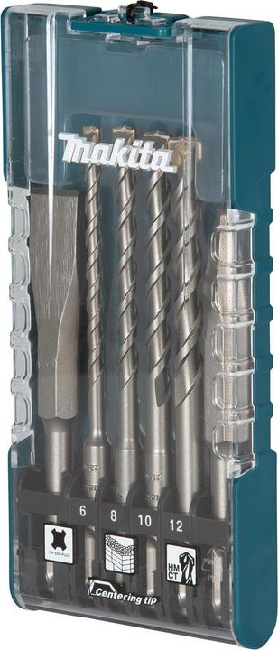 Actual product image Makita SDS+drill bit set 6 pcs. (140 mm)