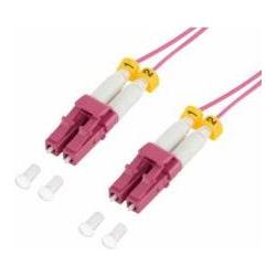 LogiLink Extra dünnes OM4 LWL Patchkabel LC-LC Duplex, 3,0 m (3 m), Netzwerkkabel