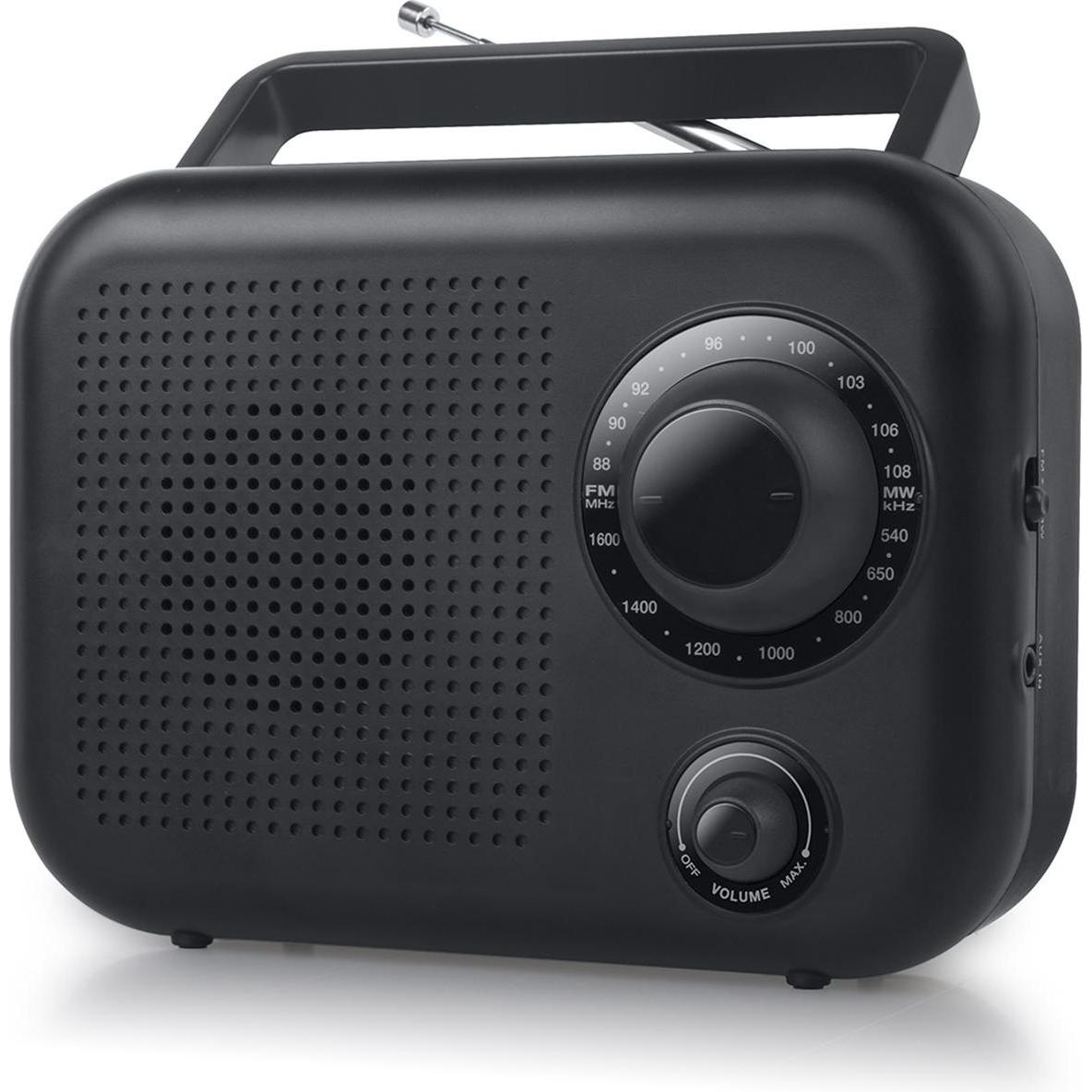 New One R210 Radio portatile analogica (MW, FM), Radio, Nero