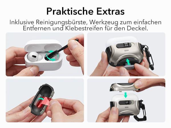 Actual product image ESR Cyber FlickLock HaloLock AirPods Pro 3 (Charging case cover)