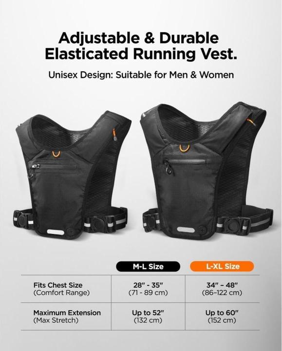 Actual product image Spigen Dynamic Shield Running Vest Black (One size)
