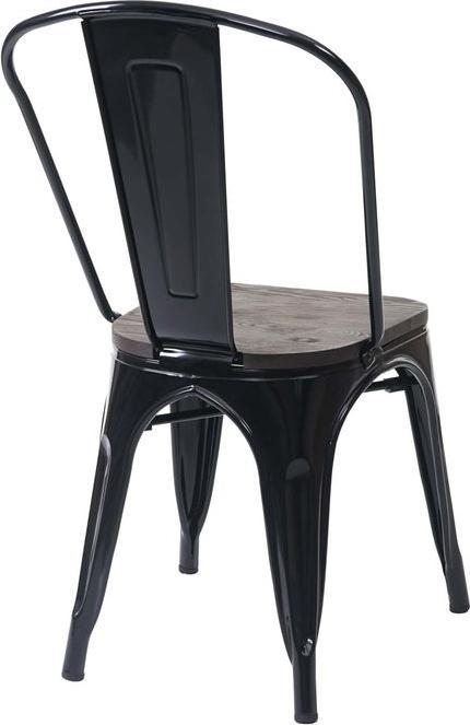 Produktbild Mendler 6x Stuhl HWC-A73 inkl. Holz-Sitzfläche, Bistrostuhl Stapelstuhl, Metall Industriedesign stapelbar sc