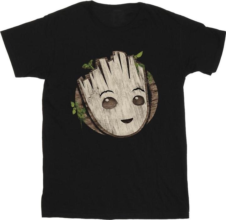 Produktbild I Am Groot Wooden Head TShirt Mädchen (128)