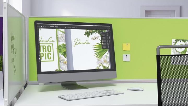 Actual product image Magnetoplan Table partition VarioPin (1600 x 500 cm)