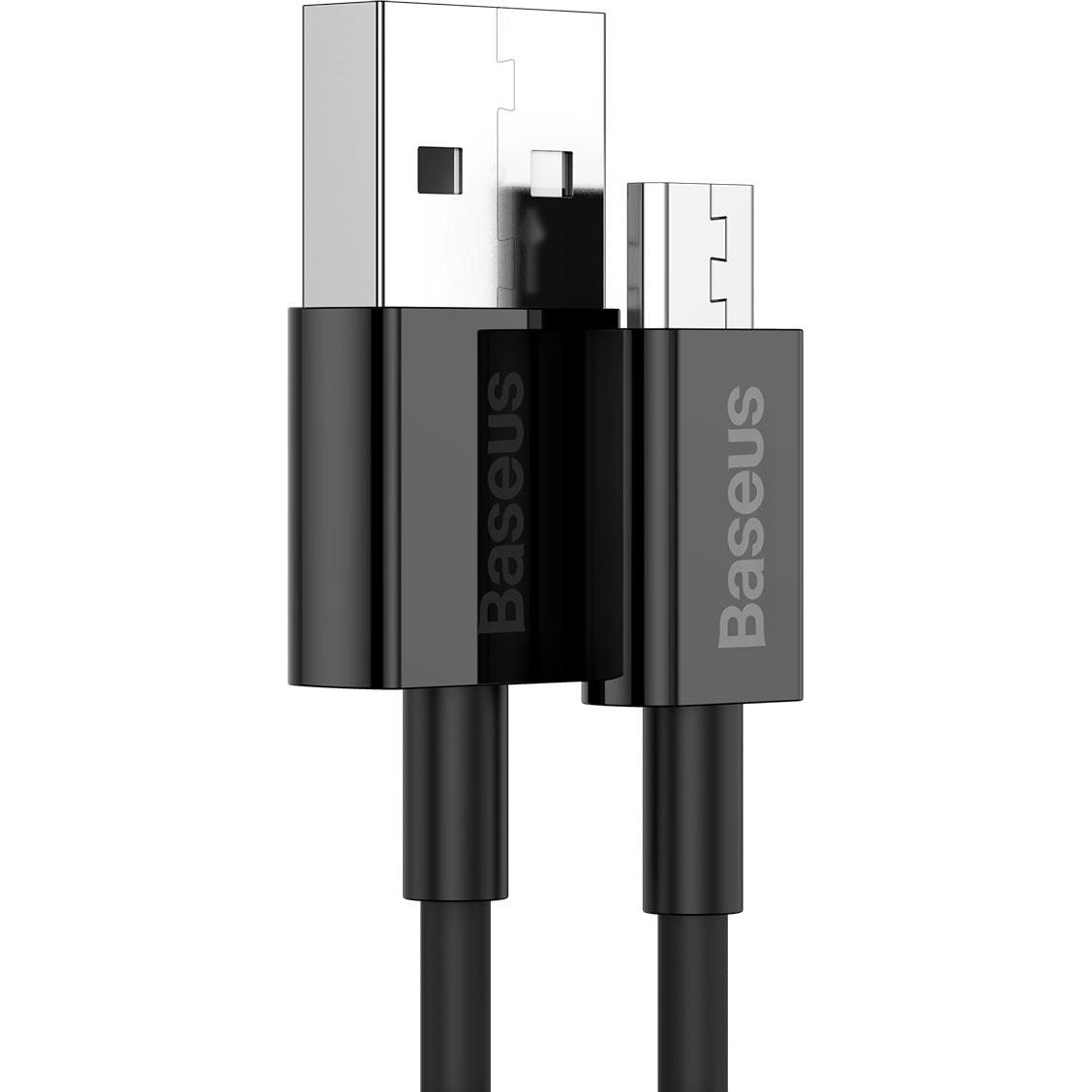 Thumbnail - Baseus Superior Series Cable USB to micro USB, 2A, 1m (black) (1 m), USB Kabel