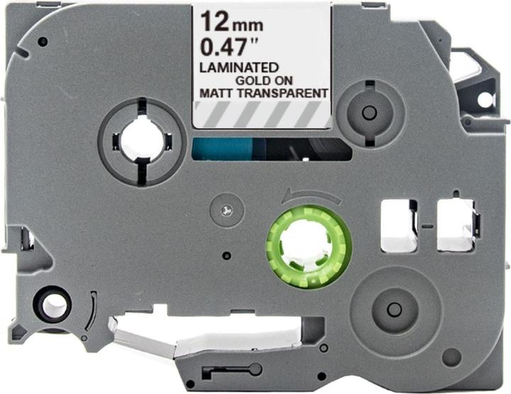 Produktbild Hermex Alternatives Etikettenband zu Brother TZe-M34 Beschriftungsband (1.20 cm, Gold, Transparent)