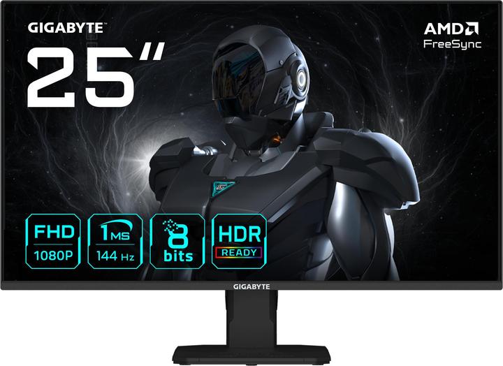 Actual product image Gigabyte Dis 24.5 GBT GS25F14 FHD 144 Hz (1920 x 1080 pixels, 24.50")