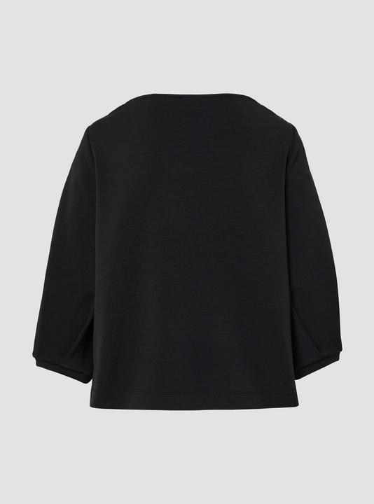 Produktbild s.Oliver Sweatshirt Weiches Sweatshirt aus Scuba mit Wasserfall-Ausschnitt (48)