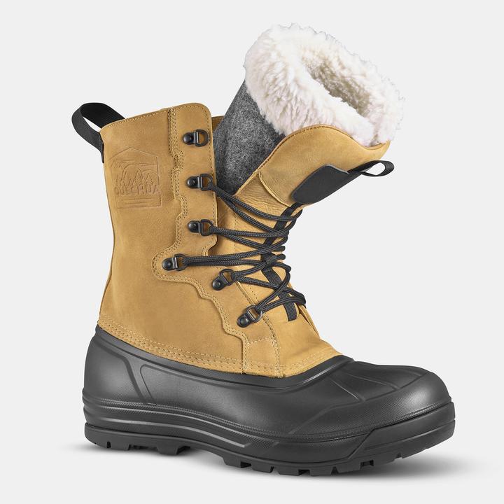 Produktbild Quechua Schneestiefel Herren Leder mit Schnürung warm wasserdicht Winterwandern - SH900 (39)