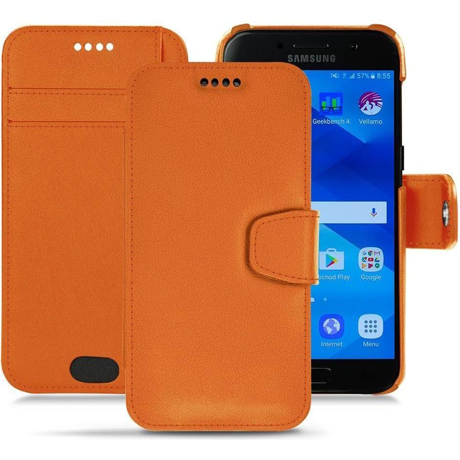 Thumbnail - Noreve Lederschutzhülle Wallet (Samsung Galaxy A3 (2017)), Smartphone Hülle, Orange