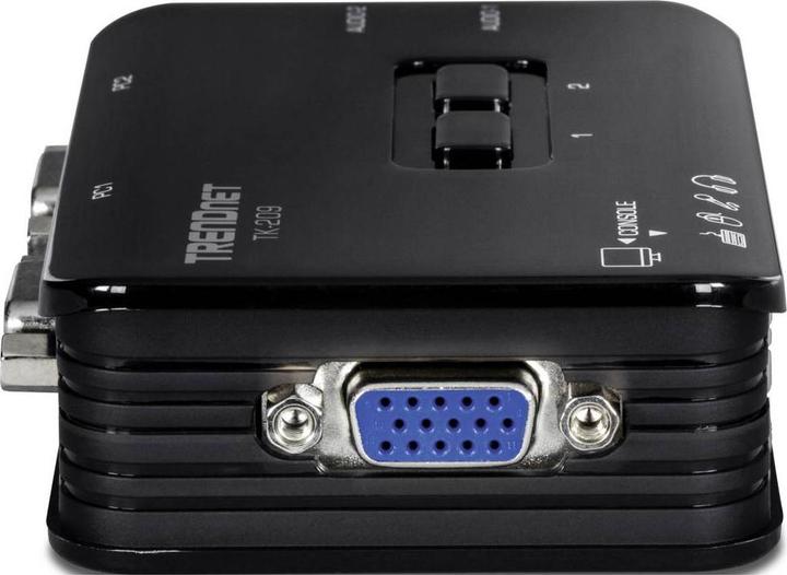 Actual product image Trendnet TK-209K 2-way USB KVM switch kit with audio