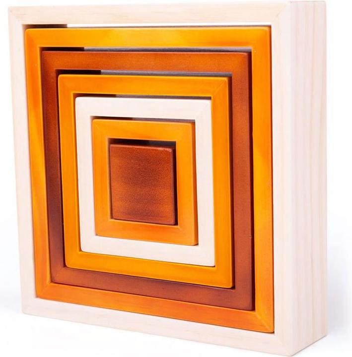 Actual product image Bigjigs Houten Four Edge Stapelspeelgoed