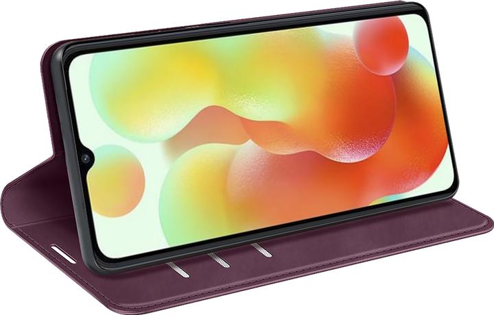 Actual product image Cazy Book Case Compatible with Xiaomi Redmi 12C - Cover Foldable Magnetic Synthetic Leather - Purple (Xiaomi Redmi 12C)