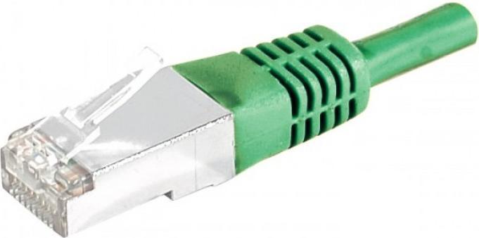 Produktbild Exertis Connect Patchkabel S/FTP, PiMF, CAT.6, grün, 1,0 m Patchkabel mit besonders schmalem Knickschutz (S/FTP, CAT6, 1 m)