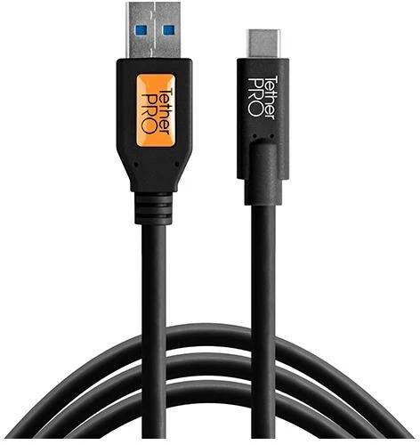 Immagine prodotto Tether Tools TetherPro, Cavo USB-C 3.1 USB-C / 3.0 A, 4,6 m, nero (4.60 m, USB 3.2 Gen 1)