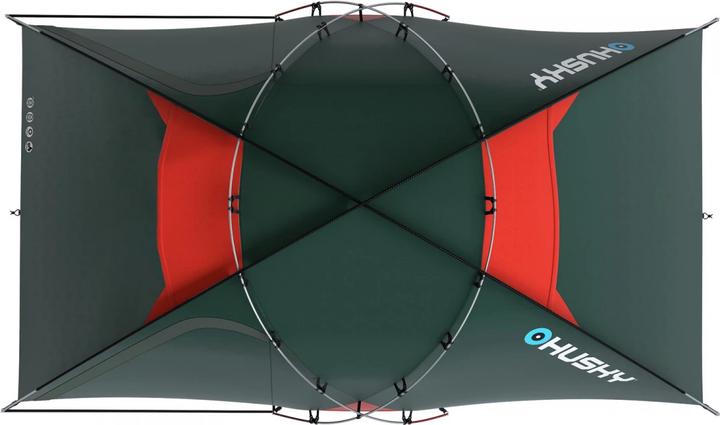 Actual product image Husky Extreme Felen Lichtgewicht - Groen - 2 Persoons (Tunnel tent, 4.70 kg, 3 persons)